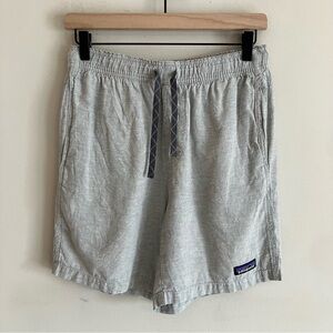 Patagonia Men's Baggies Naturals Shorts Organic Cotton Chambray Feather Grey S